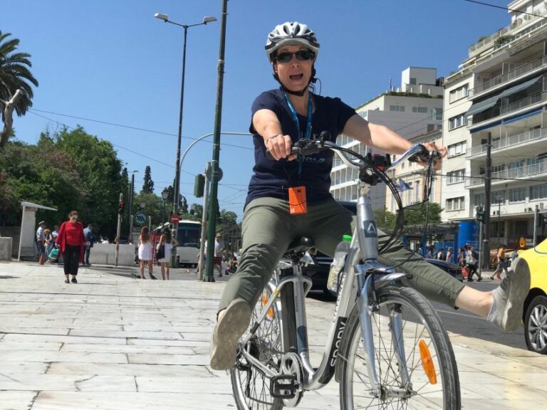 Old and New Athens With Street Food by E-Bike