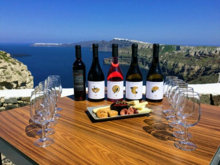 Santorini: Guided Tour to 3 Wineries With Wine Tastings