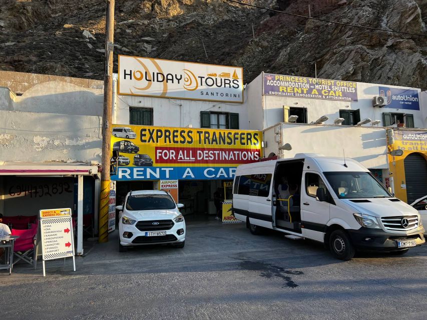 Santorini: Port Pickup to Hotels and Airport - Port Pickup and Travel Options