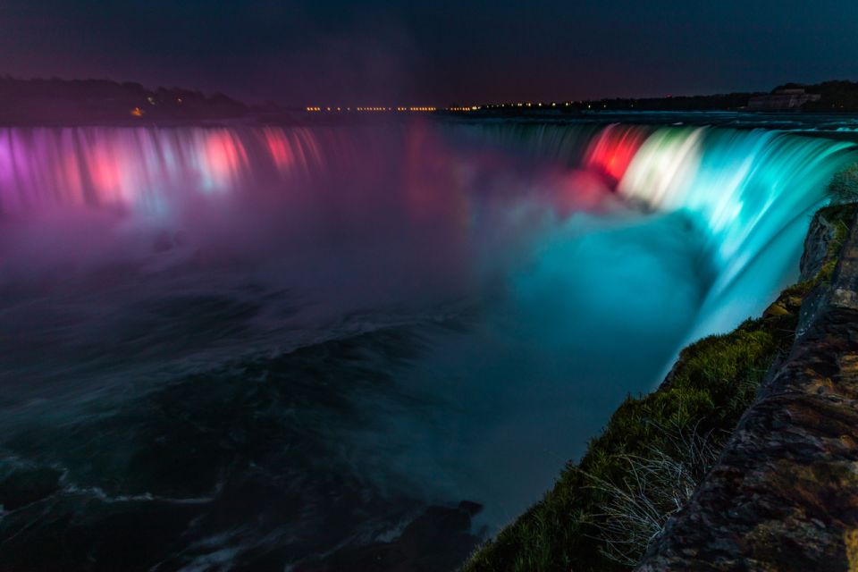 Niagara Falls: Night Walking Tour With Fireworks Boat Cruise - Highlights