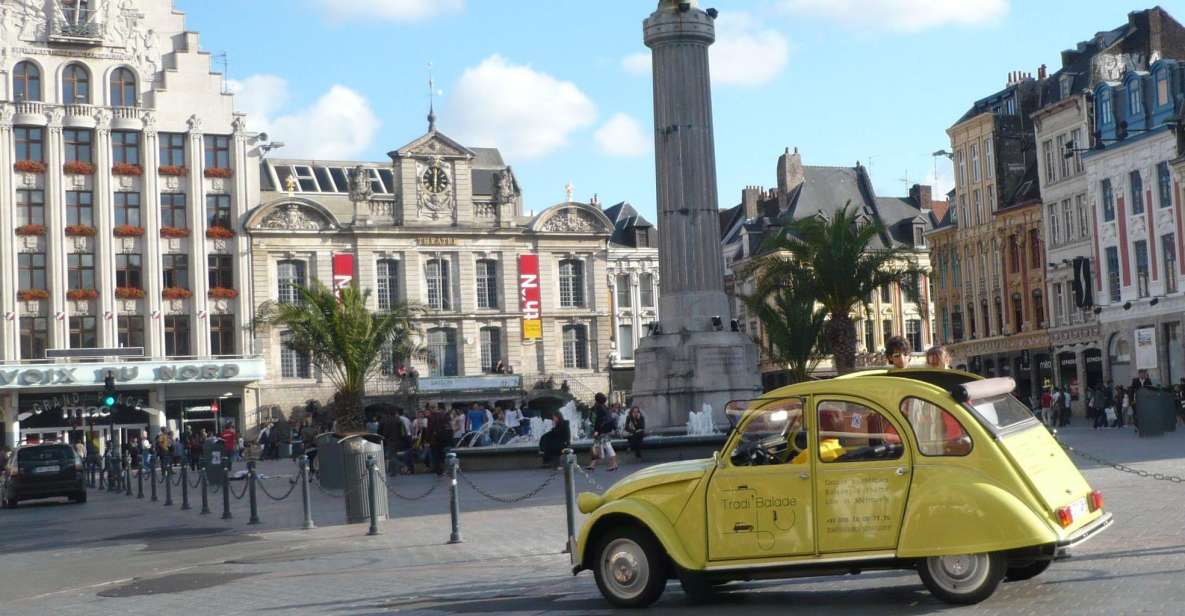 Lille Driving Tour by Convertible Citroen 2CV - Duration and Language Options