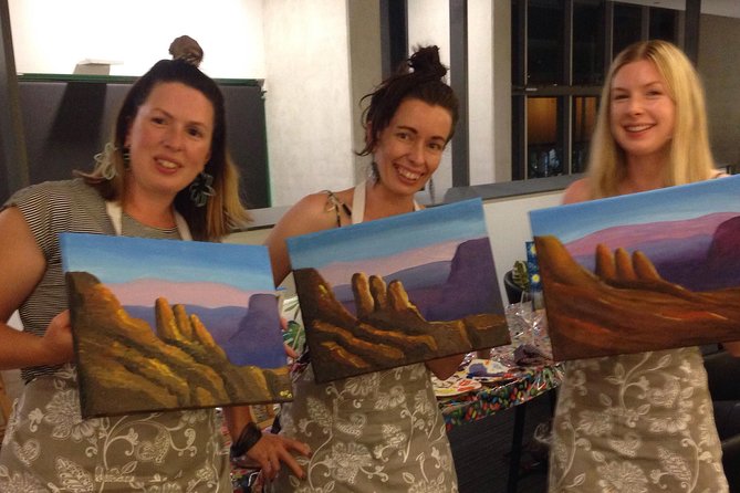 Paint and Sip BYO in Brisbane CBD Friday Night - Meeting the Artist and Team