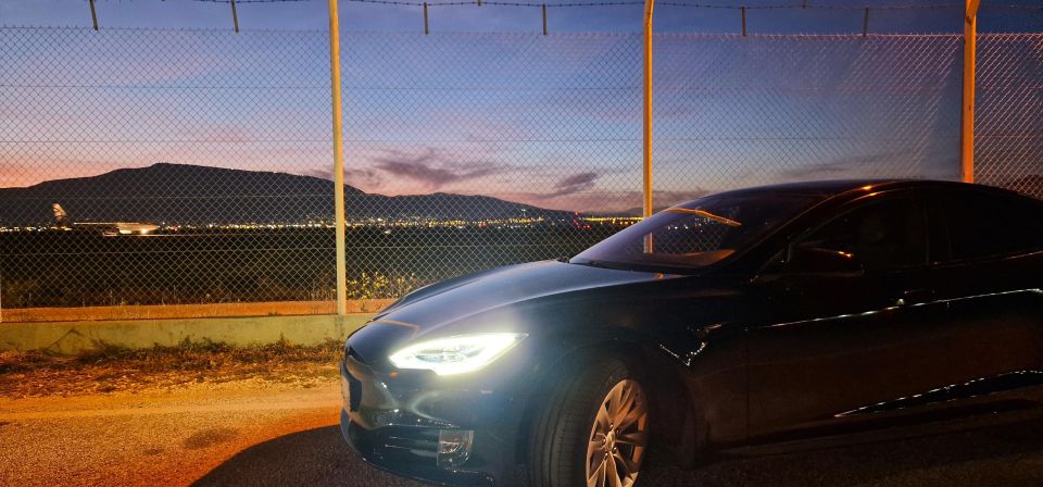 Athens: Sustainable VIP Airport Transfer>Unique Tesla ModelS - Restrictions