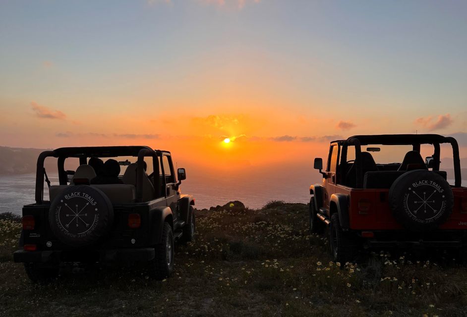 From Fira: Santorini Wrangler Jeep Convoy Tour & Villages - Directions