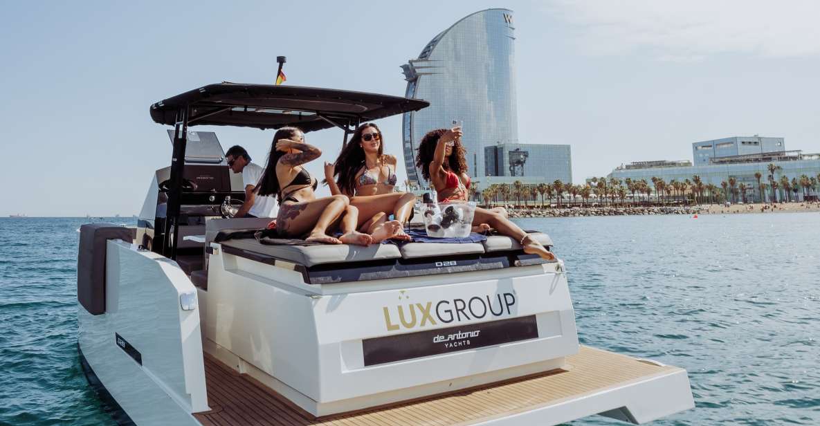 Barcelona: Private Motor Yacht Tour With Drinks and Snacks - Key Points