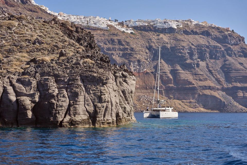 Santorini: Caldera Classic All-Inclusive Catamaran Cruise - Key Points