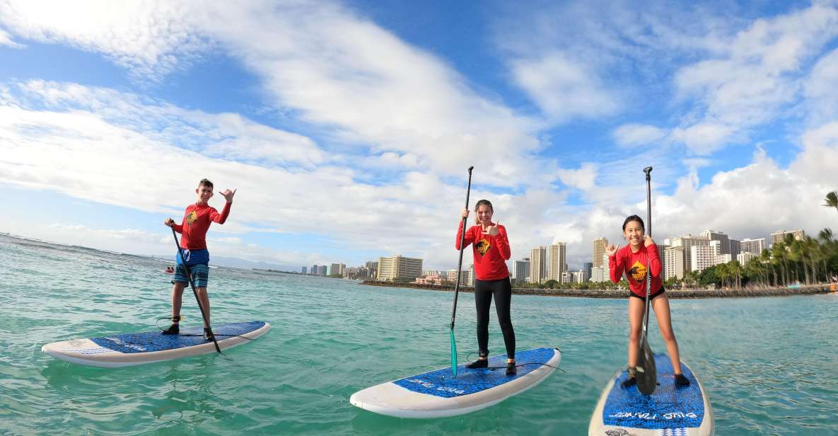 SUP Lesson in Waikiki, 3 or More Students, 13YO or Older - Lesson Overview